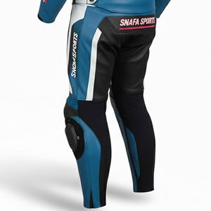 Trajes de carreras de motos de cuero genuino más vendidos Nueva llegada Trajes de moto de cuero impermeables y a prueba de viento transpirables - Product Image 5