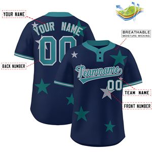 Camiseta de béisbol para adultos de alta calidad, uniforme personalizado con estrellas en blanco, camisetas de béisbol, ropa transpirable para venta al por mayor - Product Image 2