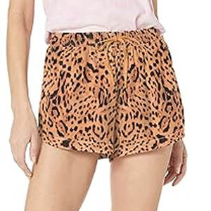 Shorts pour femmes à imprimé léopard, décontractés, taille haute, avec cordon élastique, pour la plage, sexy, pour la course et le sport - Product Image 5