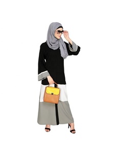 Pliss Bliss Dubai Style Abaya Robe Ethnique Décontractée Moderne pour les Musulmans Hot Front Open Design en Grande Taille - Product Image 5