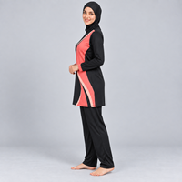 Ensemble 3 Pièces Modeste pour Femme, Nouvelle Collection, Vêtement Islamique de Haute Qualité avec Cristaux sur le Devant, Burkini 3 Pièces Modeste