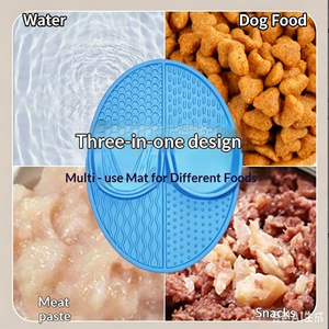 ชามอาหารสุนัขซิลิโคนแบบกินช้าพร้อมดีไซน์ถ้วยดูดกันลื่นป้องกันการหก - Product Image 5