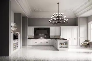 ตู้ไม้เนื้อแข็งที่ทันสมัยพร้อมประกอบชุดครัวส่งตรงจากโรงงาน - Product Image 5