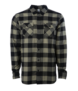 Chemise en flanelle pour homme OEM/OEM 2026, impression personnalisée, broderie de logo, taille plus, 100% coton, manches longues, chemises en flanelle de haute qualité - Product Image 1