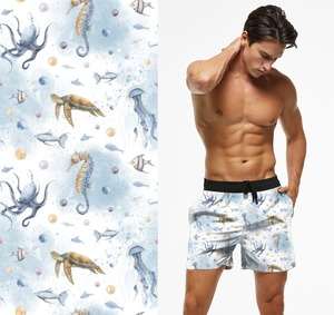 Repreve Bio-based Bio-dégradable Custom Surf Stripe <span class=keywords><strong>UV</strong></span> 50 + Board Tissu imprimé court - Product Image 3