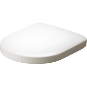 Tapa de inodoro TOTO NC blanca con bisagras de acero inoxidable y mecanismo de cierre suave extraíble - Product Image 1