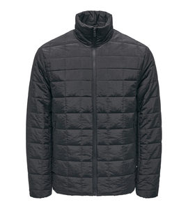 Veste d'hiver rembourrée matelassée noire de haute qualité pour hommes nouvelle mode col montant grande taille enduit pour une utilisation en extérieur - Product Image 4