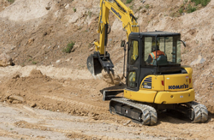 À VENDRE KOMATSU, PC55MR-5, mini-excavatrice de 5,5 tonnes à faible consommation de carburant, prête pour l'expédition - Product Image 3