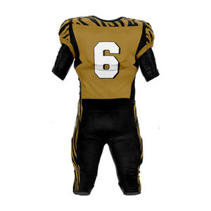 Tenue de football américain personnalisée avec logo, maillot et pantalon pour équipes de ligue, haute performance, respirant, antibactérien, polyester - Product Image 4