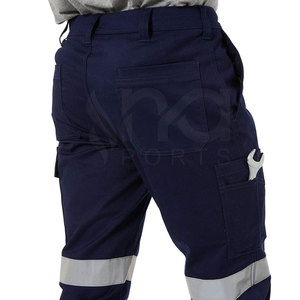 Venta directa de fábrica Pantalones de trabajo de color sólido impermeables Pantalones DE TRABAJO reflectantes de alta visibilidad - Product Image 5