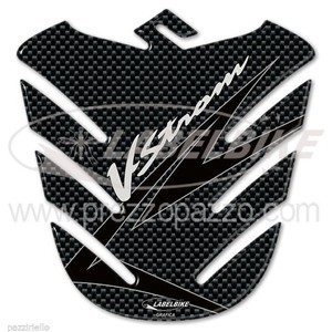 Adesivo per serbatoio in resina Gel di carbonio 3D SUZUKI V-STROM Motorcyle compatibile con adesivi per moto categoria di prodotto - Product Image 1