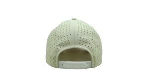 Wholesale Blank Polyester <b>Performance</b> Hat Contrast Line Detail Laser Cut Ventilation Structured Golf Cap Small MOQ - Product Image 3