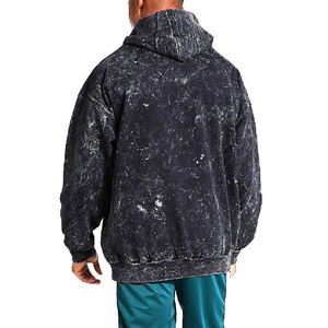 Sudadera con Capucha 100% Algodón, Lavado Ácido, Diseño Moderno, Tejido Transpirable y Cómodo, Peso Personalizado, Venta al por Mayor, Alta Calidad, para Hombre - Product Image 4