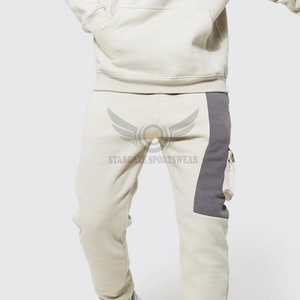 Veste de sport unisexe automne-hiver ensemble de pantalons de survêtement respirants avec logo personnalisé grande taille Design tendance avec capuche pour le jogging des hommes - Product Image 3