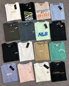 T-shirts décontractés pour hommes en coton de qualité supérieure 100%, manches courtes, coupe régulière, respirants, col écologique, tricotés - Product Image 2