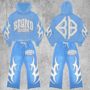 Conjunto Deportivo Unisex con Capucha, Chándal para Correr, Ropa Deportiva al por Mayor, 100% Algodón - Product Image 4