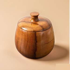 Pequeños recipientes de madera Juego de 2 usos multiusos para encurtidos Especias Salsas o condimentos - Product Image 2