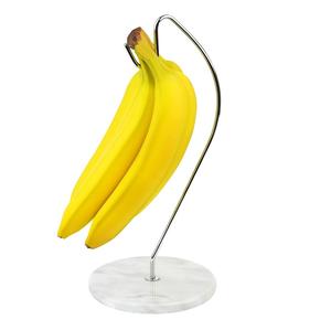 Porte-fruits en bois solide en bois métal acier fruits banane cintre maison cuisine meilleurs fruits cintre support produit fait main - Product Image 3