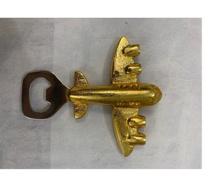 Ouvre-bouteille en métal en forme de poisson en laiton AK en nickel fini ouvre-bouteille unique pour vaisselle/accents de bar - Product Image 6