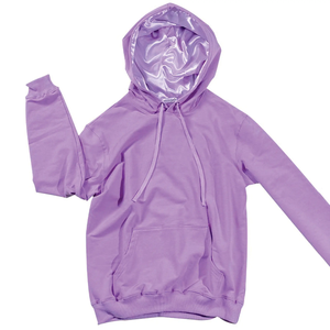 Pull à capuche surdimensionné de luxe pour hommes et femmes en coton polyester avec capuche doublée de satin de soie personnalisée pour l'hiver - Product Image 1