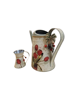 Canette d'eau de conception populaire maison et jardin canette d'eau peinte à la main canette d'eau décorative en métal de grande capacité - Product Image 5