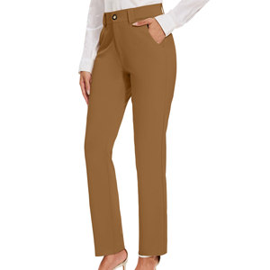 Nouveau pantalon chino élégant pour femme, coupe slim, haute qualité, logo personnalisé imprimé, taille mi-haute, style droit, pantalon chino premium pour femme - Product Image 4