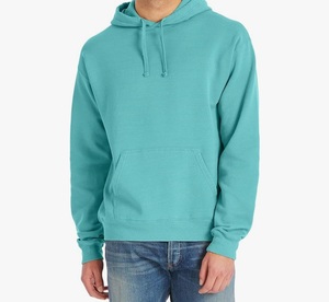 Sudadera con Capucha Extra Grande para Hombre, 100% Algodón de Alta Calidad, Lavado Ácido, Corte Ajustado, Estilo Urbano con Patrón Sólido, Cuello con Capucha, Esencial para el Invierno - Product Image 1