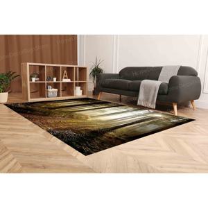 Tapis Misty Rugs Sunset, cadeau pour lui, tapis Forest Path At Sunset, tapis gobelin - Product Image 4