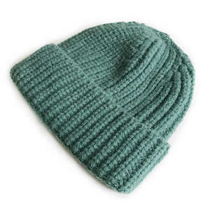 Gorro de Punto Suave y Elástico de Dos Tonos con Puño Enrollado Acanalado, Gorro Unisex Cómodo y Moderno para Clima Frío - Product Image 3