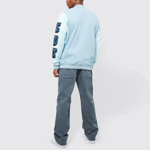 Oem Custom Chenille Patches Embroidered Wool Letterman Varsity Baseball Bomber <b>Jacket</b> for Men - Product Image 5