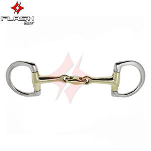 ชุดฝึกขี่ม้าสีทองเหลืองทรงไข่แบบคู่สำหรับขี่ม้าแบบอังกฤษมีความแข็งแรงทนทานและอ่อนโยน - Product Image 3