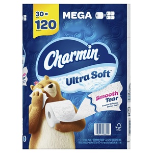 Charmin Ultra Soft Toilet <span class=keywords><strong>Paper</strong></span> 30 Mega Rollos, 224 Hojas por Rollo - Product Image 3