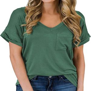 T-Shirt à manches courtes pour femmes, haut en coton tricoté, haut court de Fitness, OEM, bas prix, fournisseur exclusif - Product Image 3