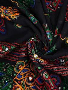 Nueva llegada indio Rajasthani mano trabajo largo Dupatta para mujeres estilo tradicional espejo trabajo bufanda para boda - Product Image 2