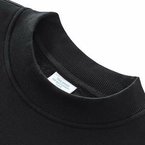 100% coton polaire poids lourd sweats à col rond personnalisé avant 450gsm pull coupe régulière hommes sweats à capuche anti-rides - Product Image 3