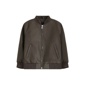 Chaqueta de Invierno para Hombre de Alta Calidad, Estilo Bomber, Cuero Genuino, Impermeable, Resistente al Viento, Casual, para Exteriores, Cálida, Acolchada, con Logotipo Frontal - Product Image 1