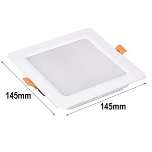 Faretto quadrato a LED da incasso 12W 1200LM neutro 4000K 145x145mm 2-in-1 soffitto di montaggio e illuminazione da incasso/ - Product Image 2