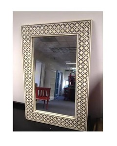 Handcrafted <b>MOP</b> Mirror Frame Traditional Mother Of Pearl Inlay For Classic Home Interior <b>Wall</b> Decoration - Product Image 5