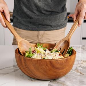 Wooden <b>salad</b> mixing tossing spoon best quality tosser serving <b>tools</b> for <b>salads</b> and vegetables - Product Image 5