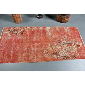 Alfombra de lana turca Vintage clásica naranja Beige 29X64 pies área grande sala de estar alfombra patrón de retazos con respaldo de látex - Product Image 3