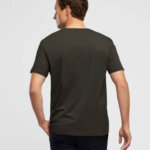Vêtements de sport personnalisés T-shirt unisexe à manches courtes en coton T-shirt ample de couleur unie - Product Image 2
