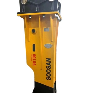 Martillo Hidráulico SB100 Tipo Caja Azul con Motor para Excavadoras de 25-30 Toneladas, Uso en Demolición - Product Image 1