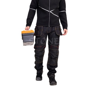 Pantalones de Trabajo para Hombre 2023 Hechos a Medida, Transpirables, de Secado Rápido, Corte Recto, Tipo Cargo, con Cordón en la Cintura, Estilo Jogger, Uniformes de Verano - Product Image 1