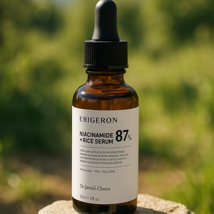 Sérum éclaircissant fabriqué en Corée avec de la niacinamide à 10 % et du riz à 87 %, formule de beauté ERIGERON - Product Image 1