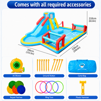 Casa Inflable Combinada para Fiestas Infantiles, con Bolsa de Transporte y Kit de Reparación Incluidos, OEM ODM, MOQ 1 Pieza