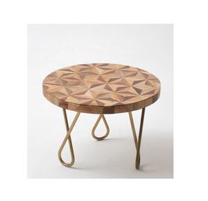 Soporte redondo de madera antiguo para Tartas, diseño estampado de lujo, fabricante, venta al por mayor, para decoración del hogar - Product Image 4