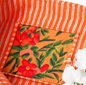 Sac fourre-tout en toile matelassée multicolore pour femmes fait à la main en coton imprimé bloc floral léger et écologique grande fermeture à glissière pour shopping - Product Image 4