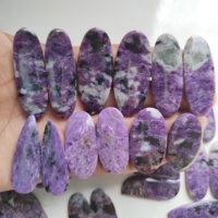 Prix de gros de haute qualité violet Charoite paire Cabochon forme mixte 27-45mm 100% naturel pierres précieuses en vrac bijoux pour