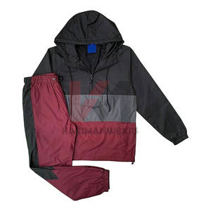 Conjunto de chándal cortavientos con cremallera completa para hombre, chaqueta ligera, pantalones para correr, traje de 2 piezas para correr, gimnasio, entrenamiento, Fitness - Product Image 1