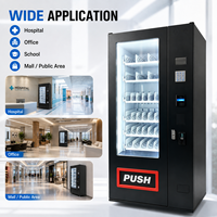 Máquina Expendedora Inteligente con Pantalla Táctil de Alta Calidad, Refrigerada, para Bebidas y Aperitivos, para Oficinas, Escuelas, Gimnasios y Cafeterías